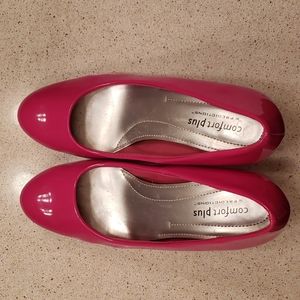 SOLD! Comfort Plus Hot Pink Pumps, 6.5